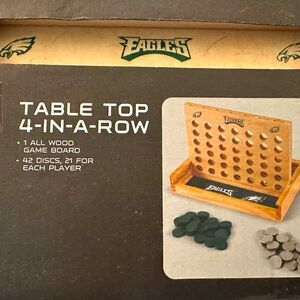 Wooden Eagles table top four in a row game